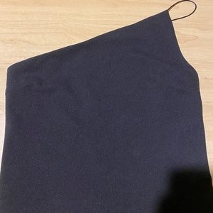 Princess Polly One Shoulder Black Top